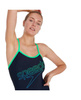 Strój kąpielowy damski Speedo Hyper Boom Turnback Navy Green