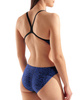 Strój kąpielowy damski Arena Women's Snakeskin Swimsuit Challenge Back Black Team Royal