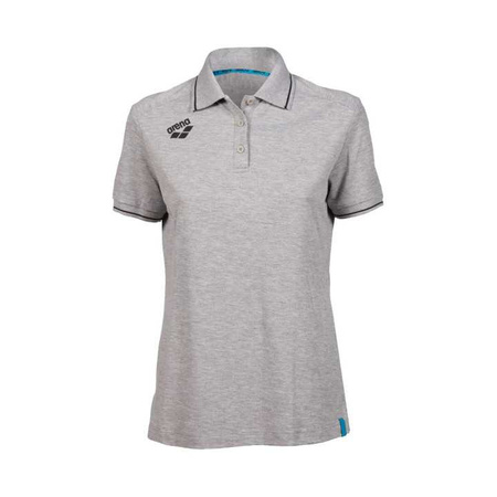 Koszulka damska Polo Arena Team Poloshirt Solid Cotton Grey Heather