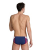 Kąpielówki slipy męskie Arena Men's Icons Briefs Panel Navy Blue Cosmo White Red
