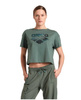 Koszulka damska Arena Women's Crop Tee Printed Sage