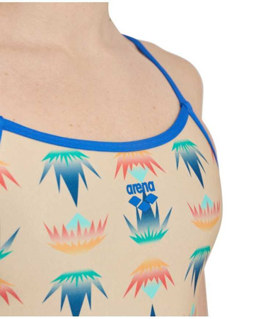 Strój kąpielowy damski Arena Women's Desert Vibes Swimsuit Booster Back Royal Light Pink Multi