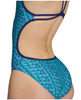 Strój kąpielowy damski Arena Women's Starfish Swimsuit Lace Back Navy Tueruoise Multi
