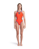 Strój kąpielowy damski treningowy Arena Women's One Double Cross Back One Piece Coral Purple