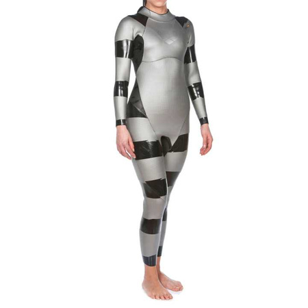 Strój startowy pianka damska Arena Women's Sams Carbon Wetsuit Silver Black