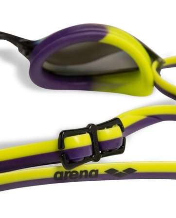 Okulary pływackie na basen Arena Python Mirror Violet Plum Artic Lime