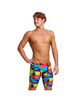 Kąpielówki jammery spodenki na basen męskie treningowe Funky Trunks Blocked