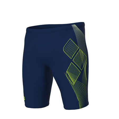 Spodenki kąpielowe męskie Arena Men's Sea Water Swim Jammer Navy-Arctic Lime