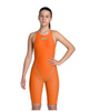 Strój startowy dziewczęcy Arena Girl's Powerskin ST Next Open Back Orange Teal