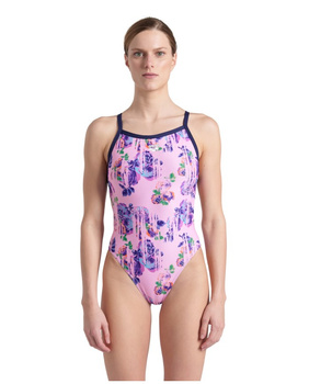 ARENA STROJE PŁYWACKIE WOMEN'S ROSE TEXTURE XCROSS BACK MULTI PINK