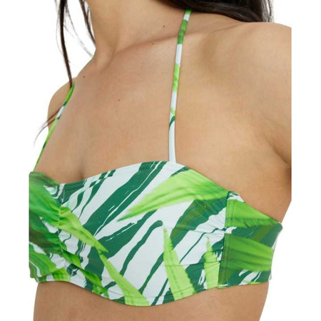 Strój kąpielowy damski Arena Women's Bikini Bandeau Allover Leaf Multi