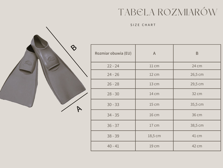 Płetwy treningowe długie pływackie na basen unisex Flipper Orange