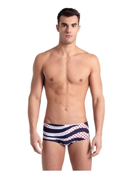 Kąpielówki męskie Arena Men's Zebra Low Waist Short Navy Multi