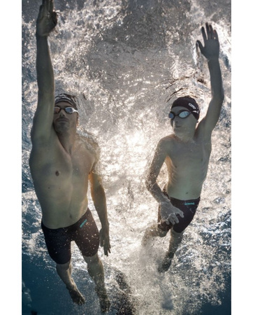 Strój startowy męski Arena Powerskin Men's Impulso Jammer Black Teal