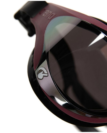 Okulary do pływania na basen unisex Arena Air Bold Swipe Mirror Silver Red Wine