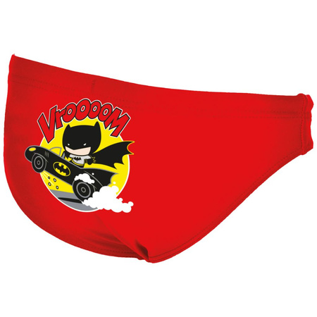 Kąpielówki slipy do pływania chłopięce na basen Arena Batman Brief Red