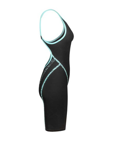 Strój startowy damski Arena Women's Powerskin Primo Sl Open Back Black Teal