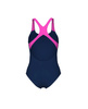 Strój kąpielowy damski Arena Women's Reflecting Navy Shocking Pink