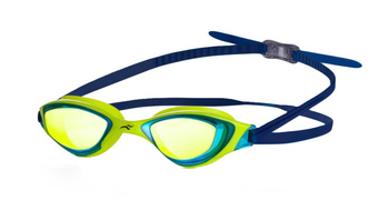Okulary pływackie treningowe basen unisex Aqua Speed Mirror Rapid Navy Gold