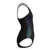 Strój kąpielowy dla dziewczynki Speedo Placement Muscleback Black Green