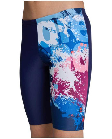 Spodenki kąpielowe chłopięce Arena Boy's Waves Breaking Swim Jammer Navy Multi