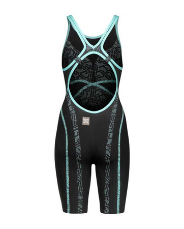 Strój startowy damski Arena Women's Powerskin Primo Sl Open Back Black Teal