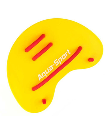 Wiosełka treningowe do pływania Aqua-Sport Blackhawk Finger Paddle Yellow