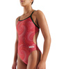 Strój kąpielowy damski Arena Women's Fireflow Swimsuit Challenge Black Team Red
