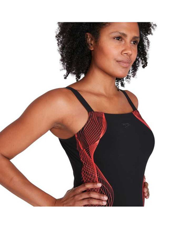 Strój kąpielowy damski Speedo Shaping Crystalux Black Red