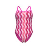 Strój kąpielowy damski Arena Women's Pipple Print Swimsuit Challenge Multi Pink Shocking Pink