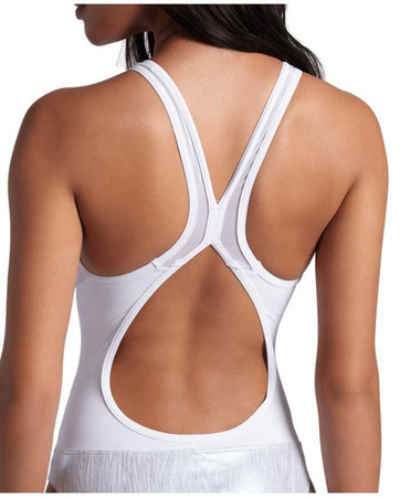 Strój kąpielowy damski Arena Women's Mesh Swim Pro Back Graphic White Multi