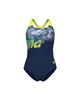 Strój kąpielowy damski Arena Women's Splash Point Navy Soft Green