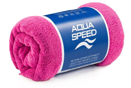 Ręcznik basenowy z mikrofibry Aqua Speed Dry Coral Pink