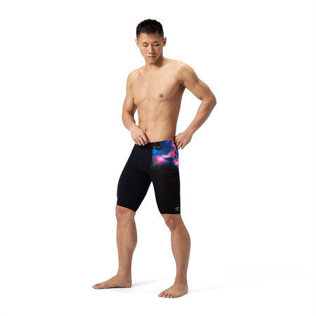 Kąpielówki męskie spodenki kąpielowe Speedo Jammer Placement Printed Black Pink