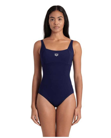 Strój kąpielowy damski Arena Women's Bodylift Swimsuit Jenny Lightcross Back Navy