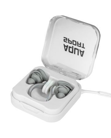 Zestaw akcesoriów pływackich Aqua-Sport zatyczki do uszu i klips na nos Zen Grey