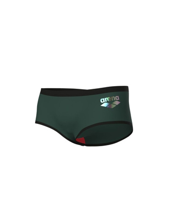 Spodenki kąpielowe męskie Arena Men's One Low Waist Short Big Logo Dark Sage Black