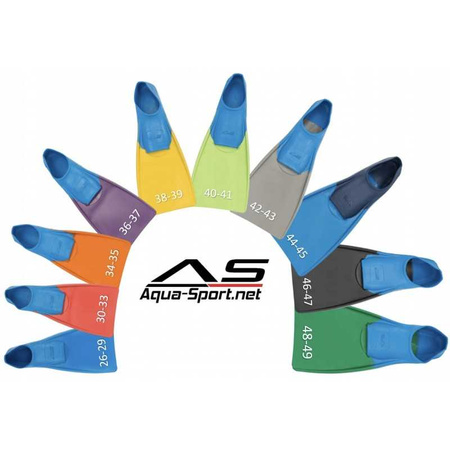 Płetwy treningowe do pływania Aqua-Sport Long Floating Fins Dark Green-Blue