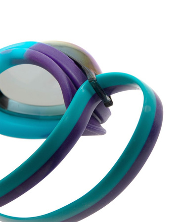 Okulary pływackie dla dzieci Arena Junior Python Mirror Emerald Peacock Plum