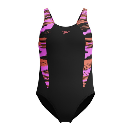Strój kąpielowy jednoczęściowy dziewczęcy na basen Speedo HyperBoom Black