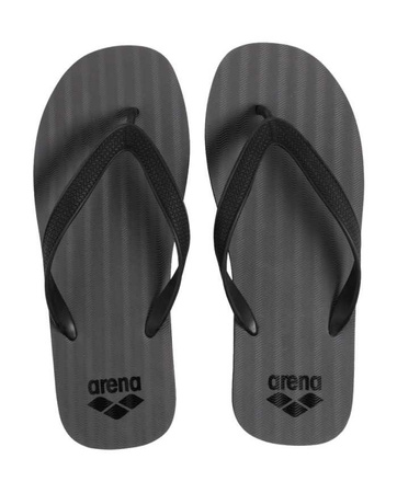 Japonki klapki basenowe unisex Arena Beach Thong Waves Dark Grey Black