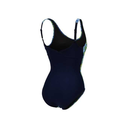 Strój kąpielowy damski Arena Women's Bodylift Chiara Wing Back Navy Soft Green Multi