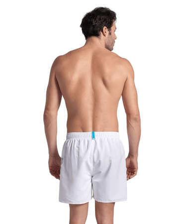 Szorty kąpielówki męskie Arena Men's Fundamentals Logo Boxer White Navy
