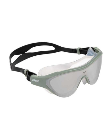 Okulary maska pływacka na basen Arena The One Silver Jade Black