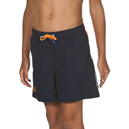Szorty kąpielowe chłopięce Arena Junior Boy's Caiman Boxer Navy Tangerine