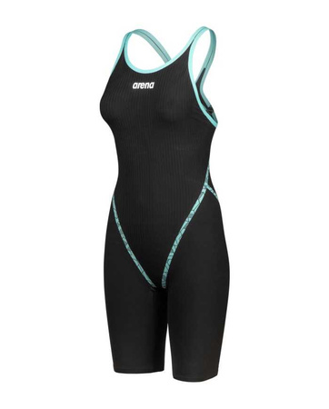 Strój startowy damski Arena Women's Powerskin Primo Sl Open Back Black Teal