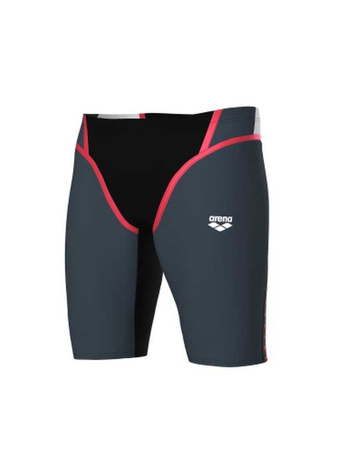 Kąpielówki jammery męskie Arena Men's Icons Swim Jammer Panel Black Asphalt White Coral