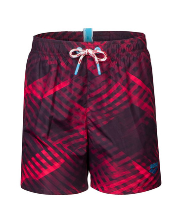 Kąpielówki szorty chłopięce Arena Boy's Water Prints Beach Boxer Ao Junior Dark Purple Multi