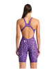 Strój startowy damski Arena Women's Powerskin ST Next Open Back Limited Edition Leopard Skin Violet