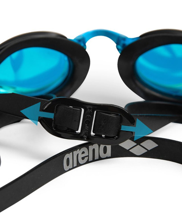 Okulary pływackie treningowe Arena Cobra Edge Swipe Mirror Aqua Black 